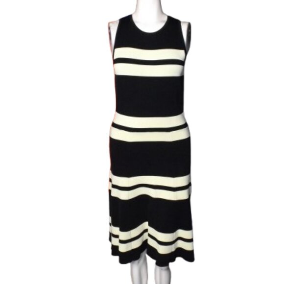 A.L.C. Dress, S, Pippa, Black/Yellow, F&F, Sleeveless, Striped, Small Flaws - Picture 7 of 12